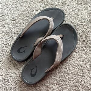 OluKai Women's Sandals - Black and Tan